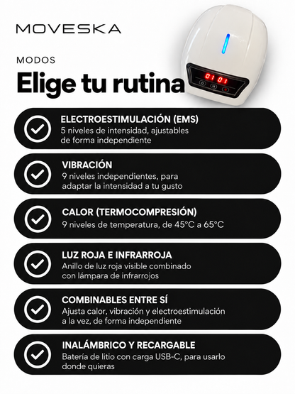 Masajeador de rodillas | Calor, Vibración y Electroestimulación ™